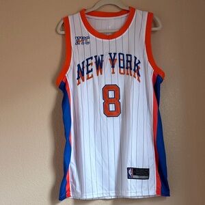 Anunoby Nike New York Jersey - White, Orange, Blue